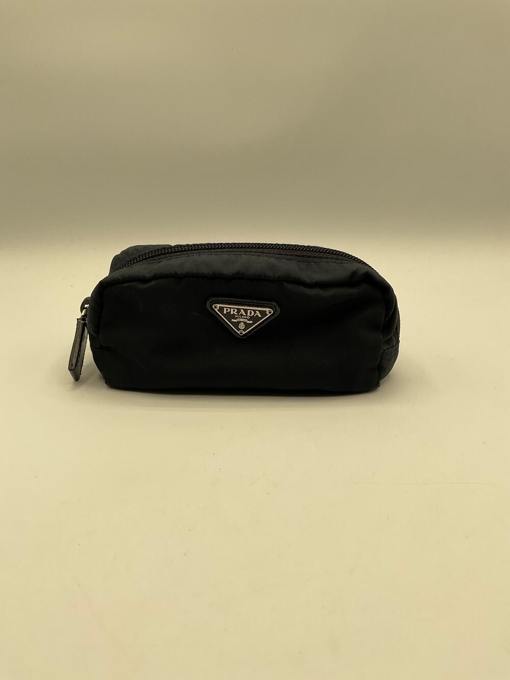 Prada Mini Tessuto Pouch Bag, Black - W:15cm, L:6cm, H:7cm